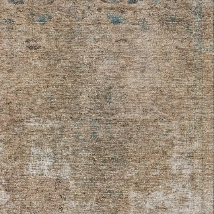 3' X 5' Beige And Taupe Abstract Washable Indoor Outdoor Area Rug
