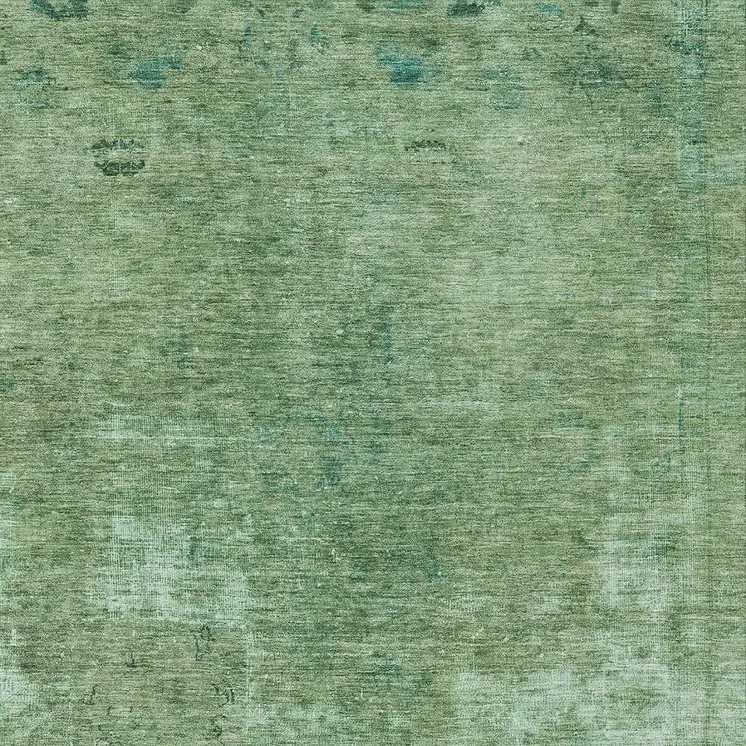 10' X 14' Sage And Mint Green Abstract Washable Indoor Outdoor Area Rug