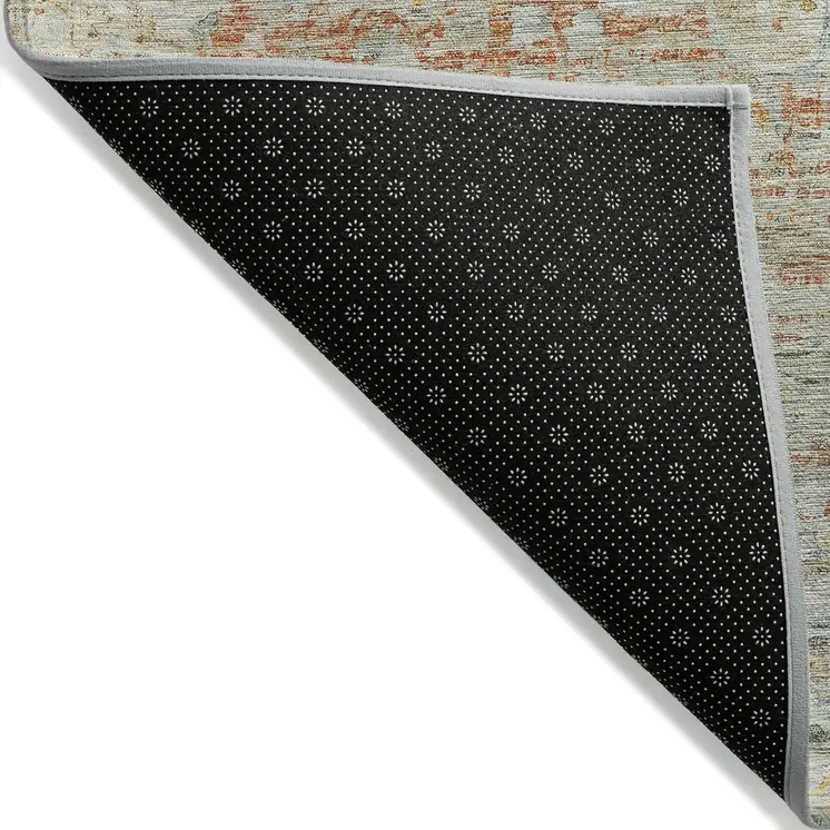 3' X 5' Tan And Beige Medallion Washable Indoor Outdoor Area Rug