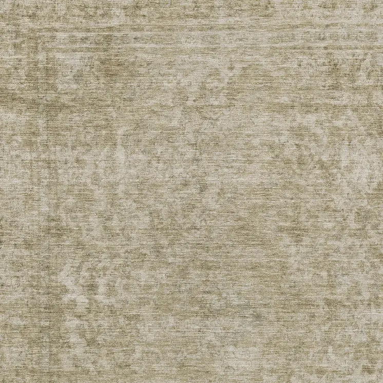3' X 5' Tan And Beige Abstract Washable Indoor Outdoor Area Rug