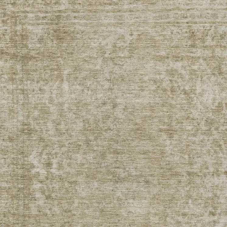 9' X 12' Tan And Beige Abstract Washable Indoor Outdoor Area Rug