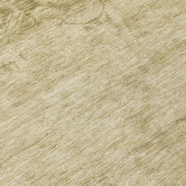 8' Beige And Linen Round Medallion Washable Indoor Outdoor Area Rug