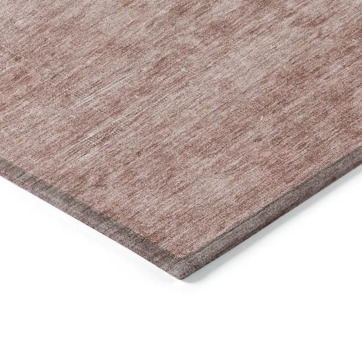5' X 8' Blush And Mauve Medallion Washable Indoor Outdoor Area Rug