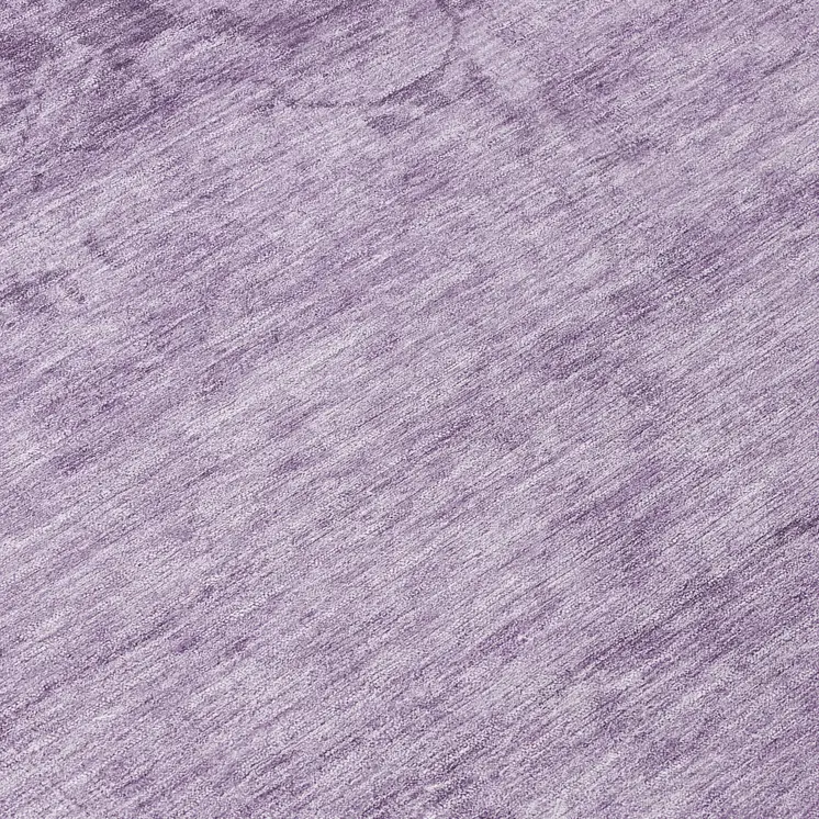 8' Plum And Purple Round Medallion Washable Indoor Outdoor Area Rug