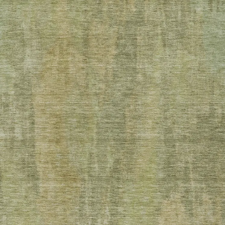 9' X 12' Artichoke Green And Fern Green Abstract Washable Indoor Outdoor Area Rug