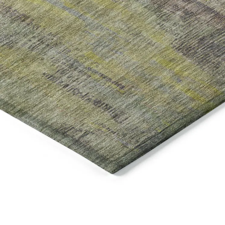 5' X 8' Orange And Teal Blue Abstract Washable Indoor Outdoor Area Rug