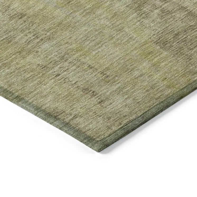 9' X 12' Taupe And Copper Abstract Washable Indoor Outdoor Area Rug