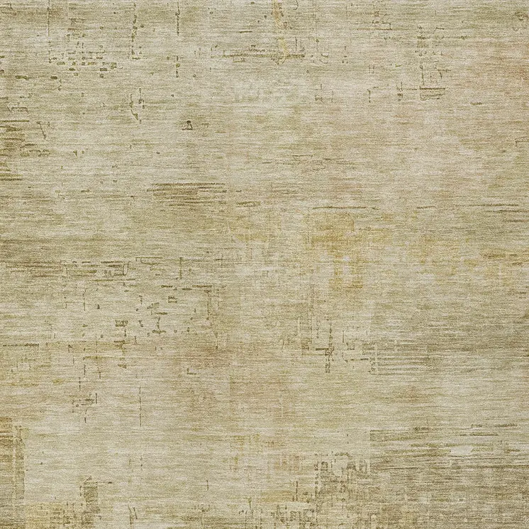 5' X 8' Beige And Wheat Abstract Washable Indoor Outdoor Area Rug
