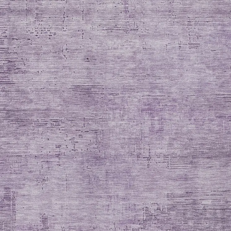 9' X 12' Lavender And Plum Abstract Washable Indoor Outdoor Area Rug