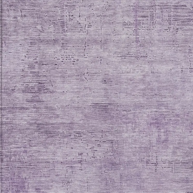 10' X 14' Lavender And Plum Abstract Washable Indoor Outdoor Area Rug
