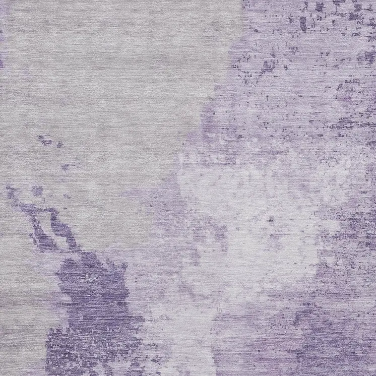 8' X 10' Plum And Purple Abstract Washable Indoor Outdoor Area Rug