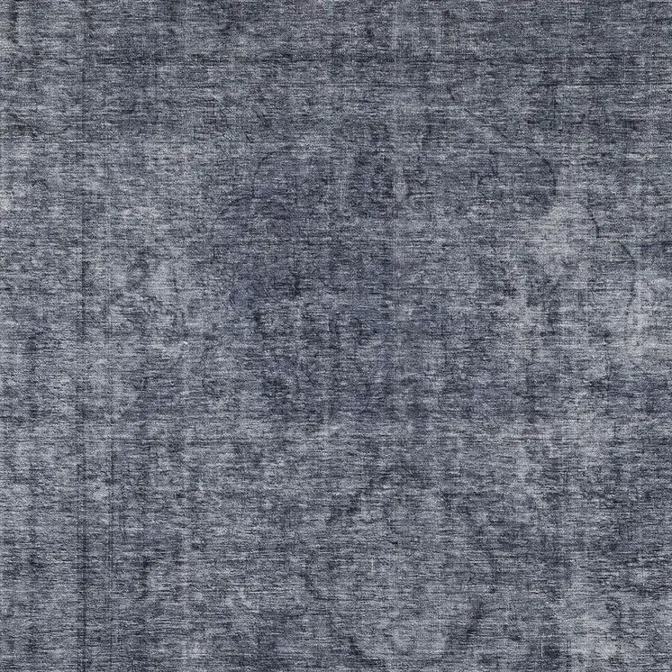 3' X 5' Blue And Gray Medallion Washable Indoor Outdoor Area Rug