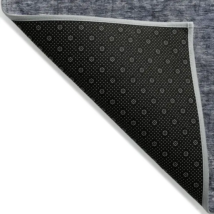 10' X 14' Blue And Gray Medallion Washable Indoor Outdoor Area Rug