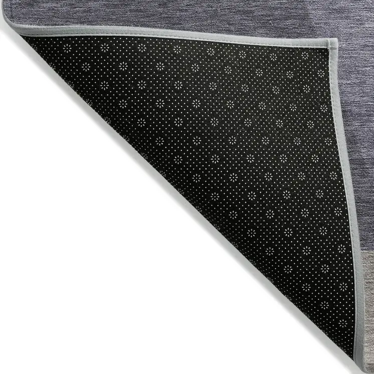 8' X 10' Purple Gray And Beige Geometric Washable Indoor Outdoor Area Rug