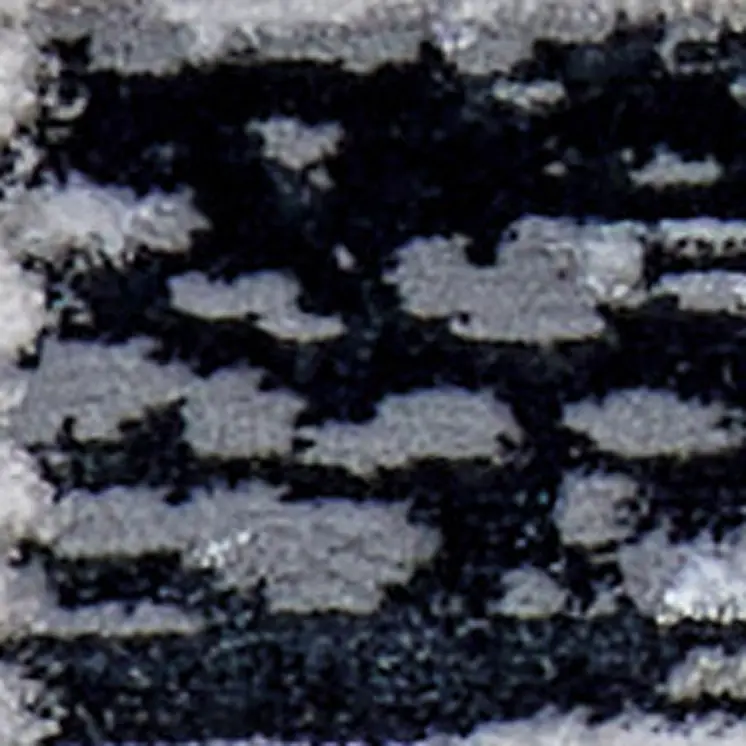 8' Gray And Black Abstract Distressed Runner Rug