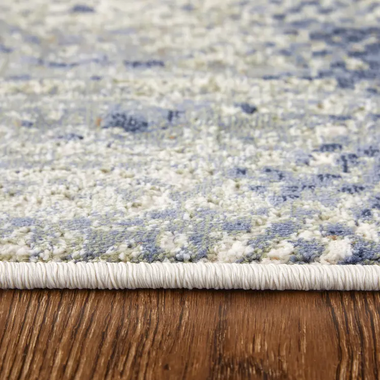 6' X 9' Gray And Ivory Abstract Area Rug