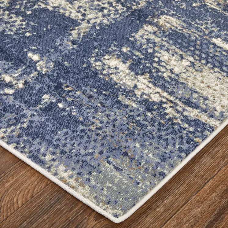 8' X 12' Gray And Ivory Abstract Area Rug