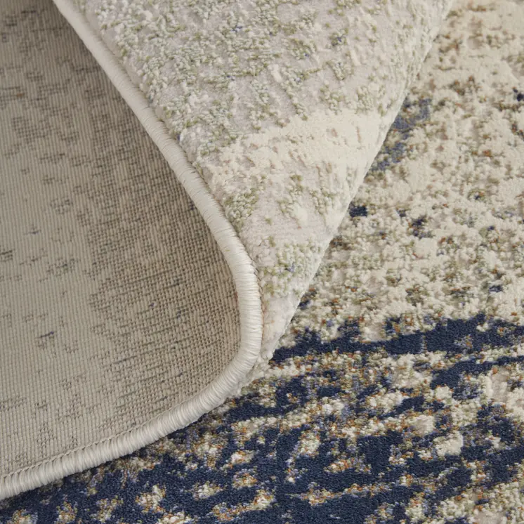 8' X 12' Gray And Ivory Abstract Area Rug