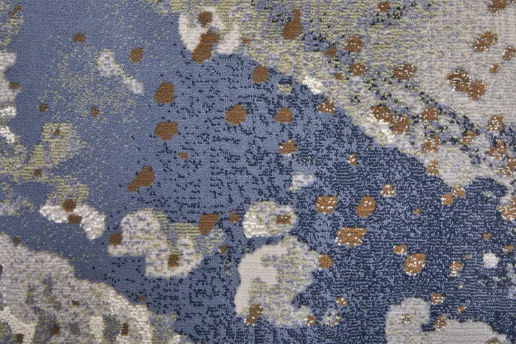 8' X 12' Gray And Ivory Abstract Area Rug