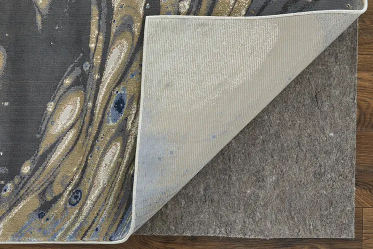 8' X 12' Gray And Ivory Abstract Area Rug