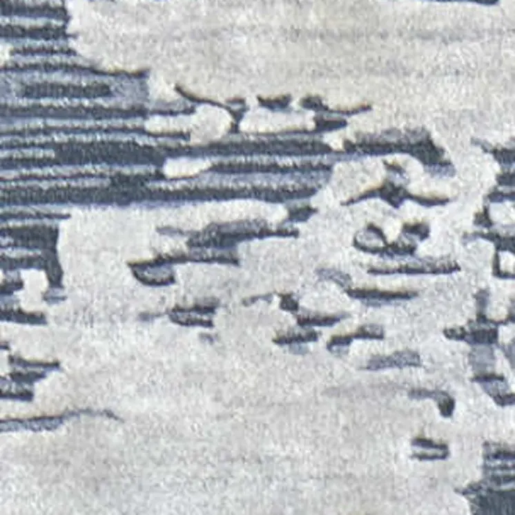 10' X 14' Blue And Ivory Abstract Hand Tufted Area Rug