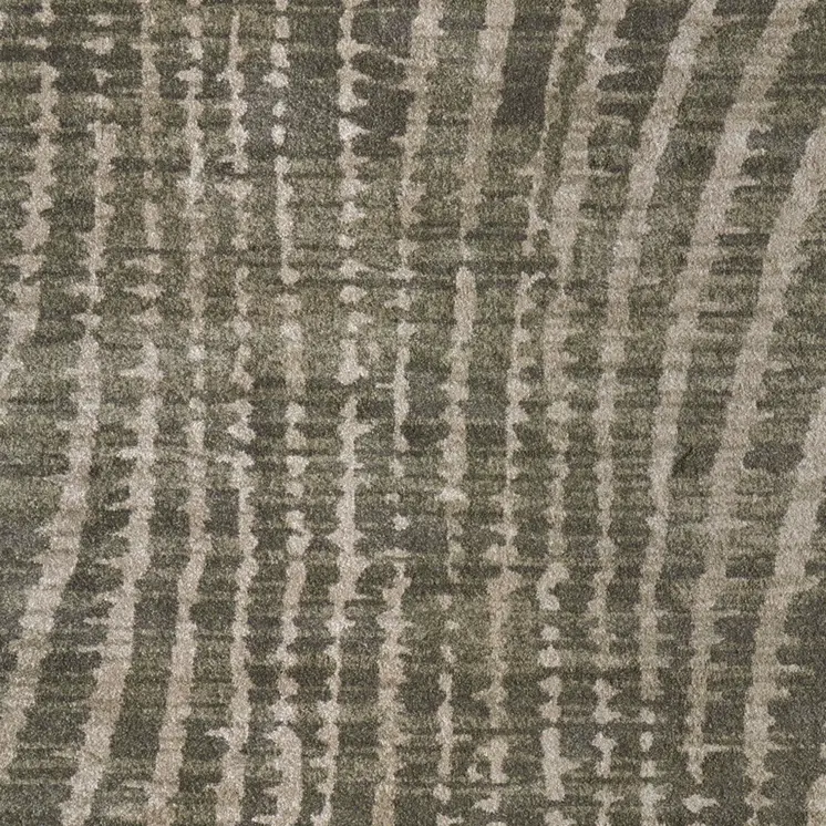10' X 13' Green And Tan Abstract Area Rug