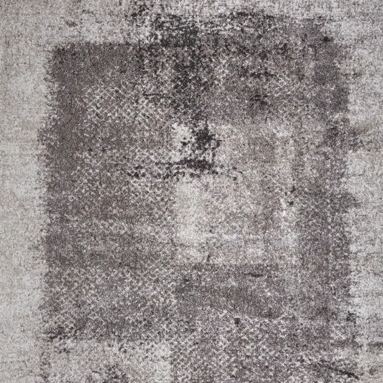 10' X 13' Gray Black And Taupe Abstract Distressed Area Rug