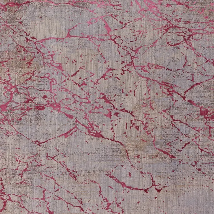 12' X 15' Pink Gray And Taupe Abstract Area Rug