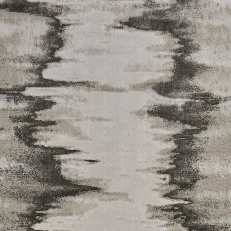 12' X 18' Gray Taupe And Ivory Abstract Area Rug