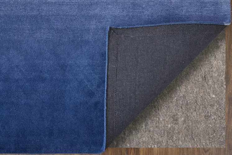 2' X 3' Blue And Gray Geometric Hand Tufted Area Rug