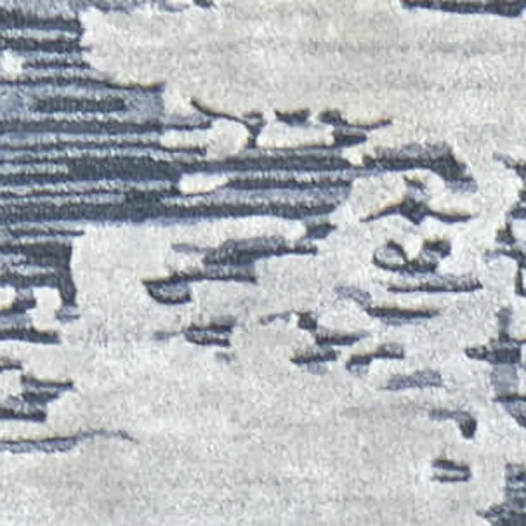 2' X 3' Blue And Ivory Abstract Hand Tufted Area Rug