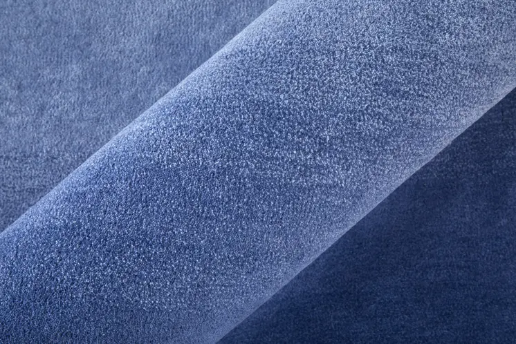 4' X 6' Blue And Gray Geometric Hand Tufted Area Rug
