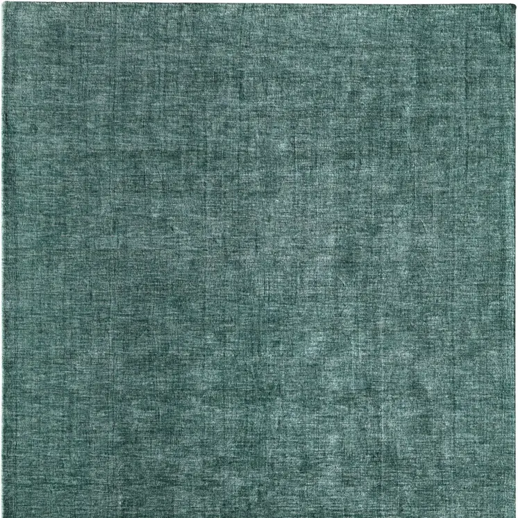 4' X 6' Green And White Hand Woven Area Rug