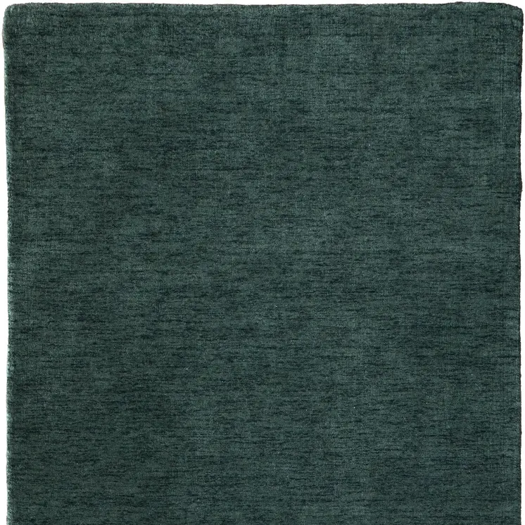 4' X 6' Green Hand Woven Area Rug