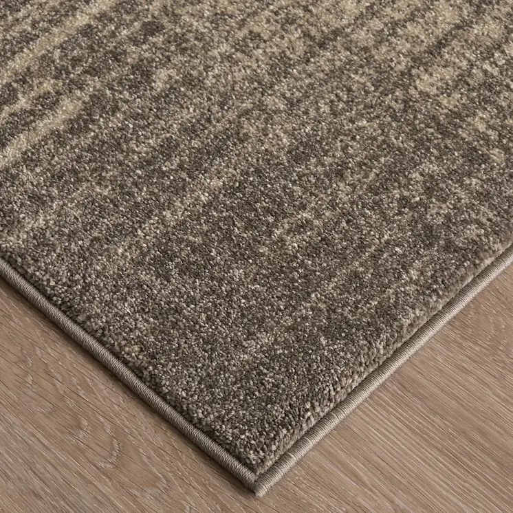 5' X 8' Ivory Taupe And Pink Abstract Area Rug