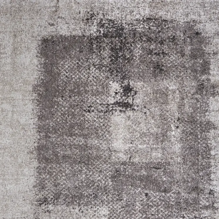 7' X 10' Gray Black And Taupe Abstract Distressed Area Rug