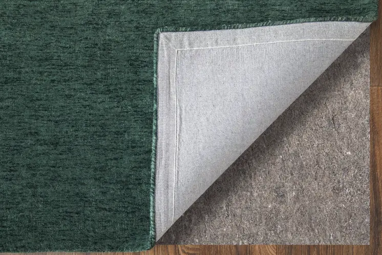8' Green Hand Woven Round Rug