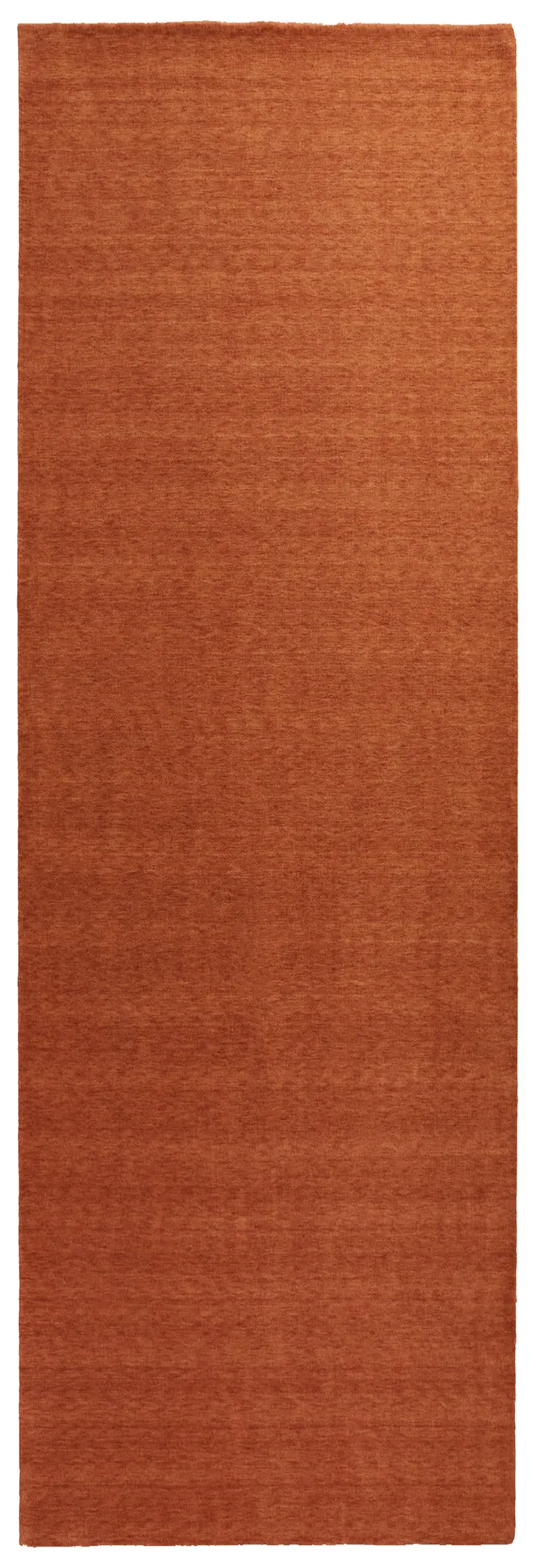 8' Orange Hand Woven Runner Rug