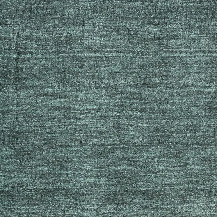 8' Green And White Hand Woven Runner Rug