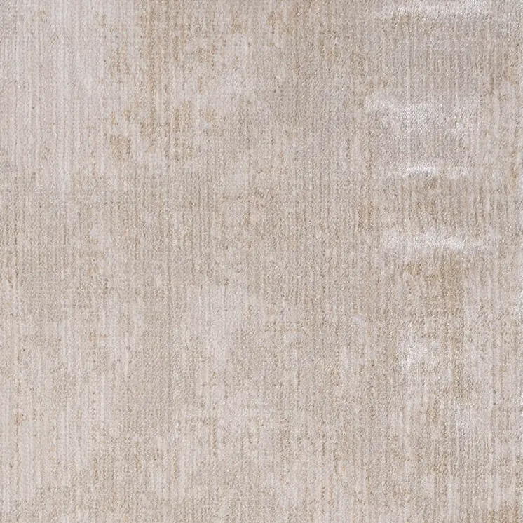 8' Gray Ivory And Brown Abstract Runner Rug