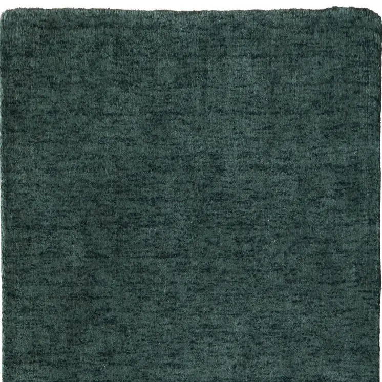 8' Green Hand Woven Runner Rug
