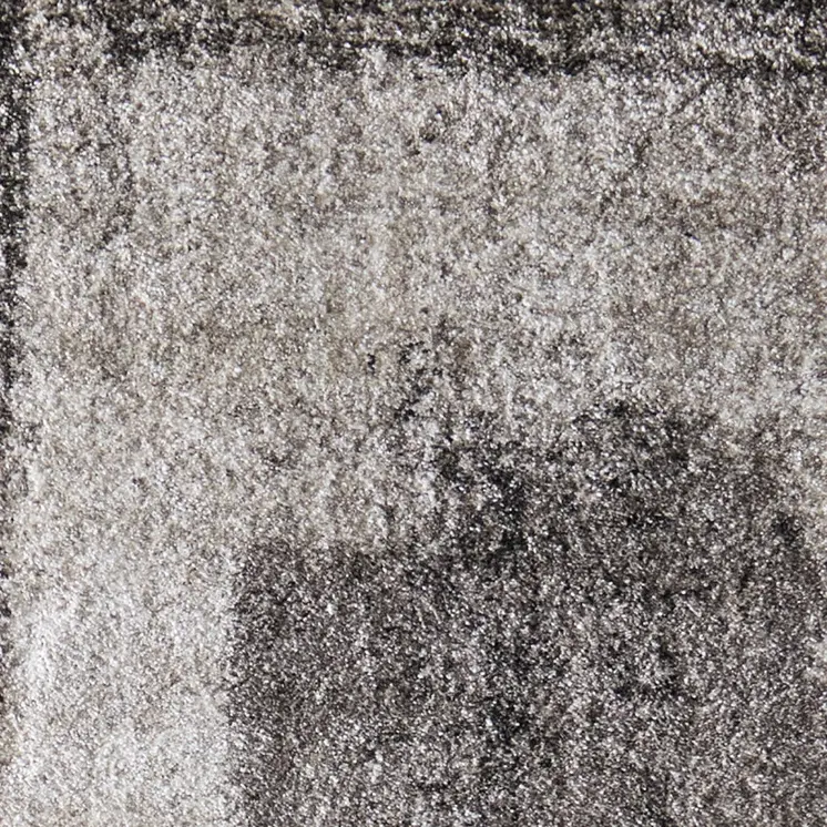 8' Gray Black And Taupe Abstract Distressed Runner Rug