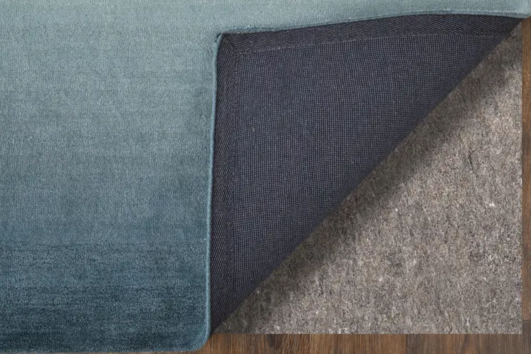8' X 10' Taupe Blue And Tan Geometric Hand Tufted Area Rug