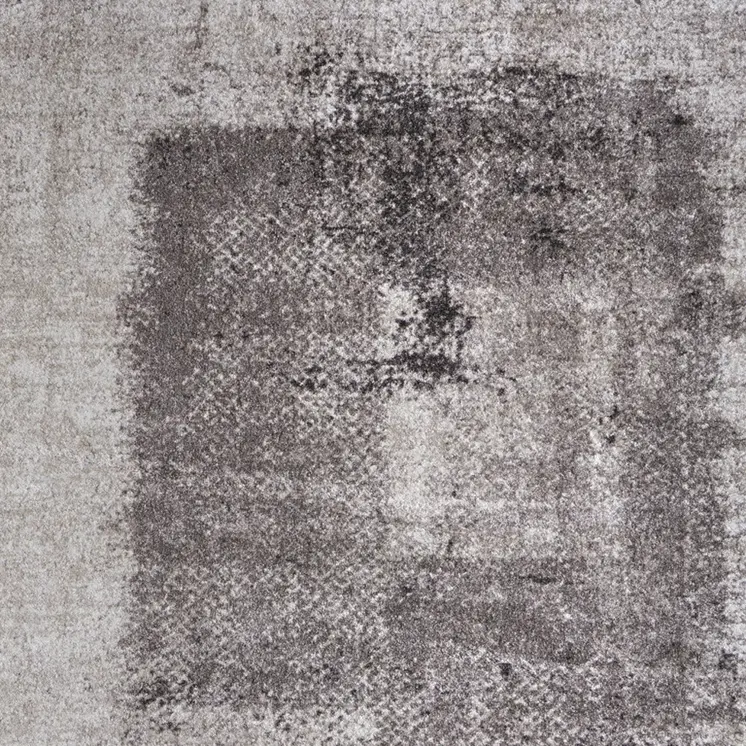 8' X 10' Gray Black And Taupe Abstract Distressed Area Rug