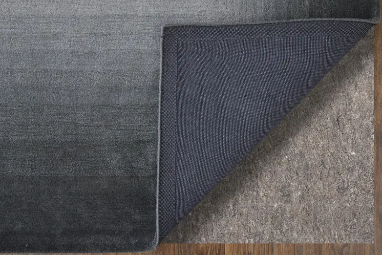 8' X 10' Black White And Gray Abstract Hand Tufted Area Rug