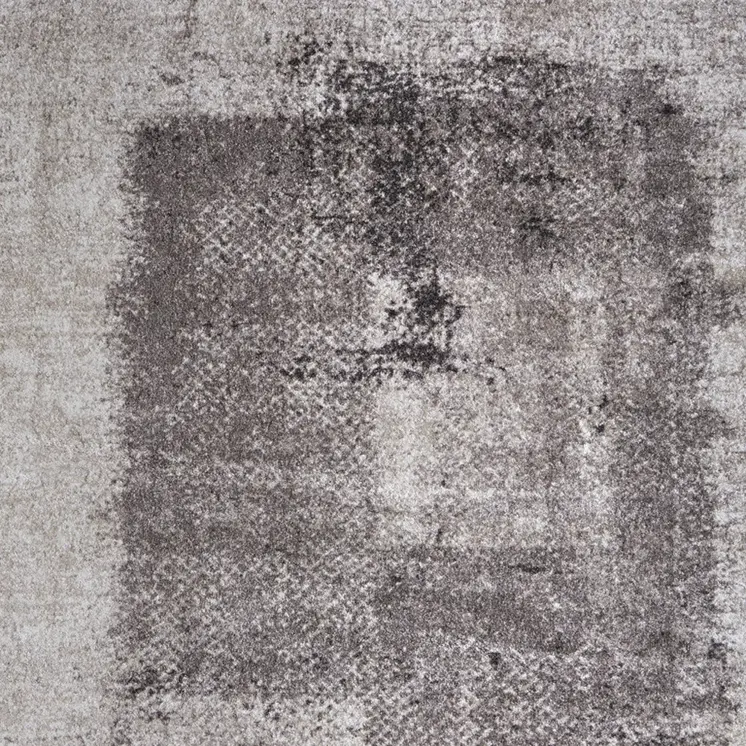 9' X 12' Gray Black And Taupe Abstract Distressed Area Rug