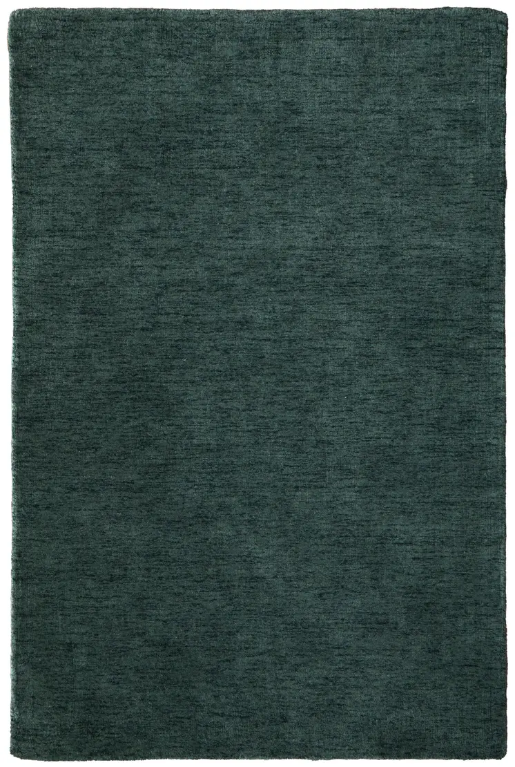 9' X 13' Green Hand Woven Area Rug