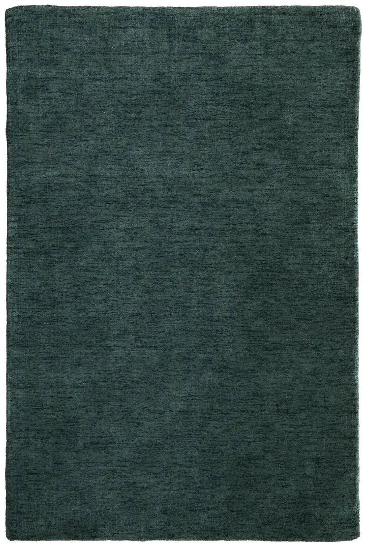 9' X 13' Green Hand Woven Area Rug