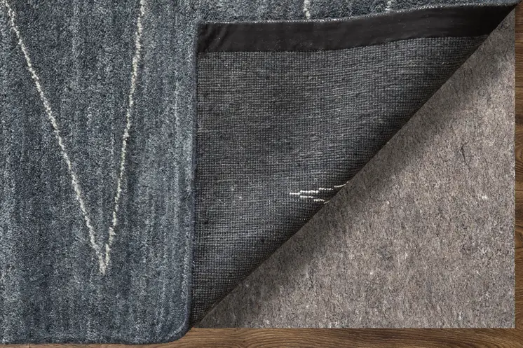 8' X 10' Gray And Ivory Abstract Hand Knotted Distressed Area Rug