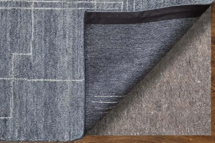 8' X 10' Gray And Ivory Abstract Hand Knotted Distressed Area Rug